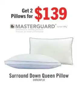 The Brick Masterguard Surround Down Queen Pillow offer