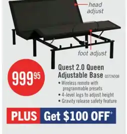 The Brick Quest 2.0 Queen Adjustable Base offer