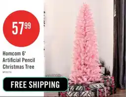 The Brick Homcom 6' Artifi cial Pencil Christmas Tree offer