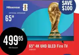 The Brick HISENSE 65 QD6QF QLED 4K UHD Smart Fire TV (65QD6QF) offer