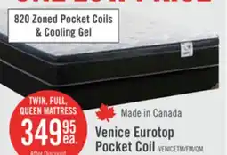 The Brick Springwall Venice Eurotop Twin Mattress offer