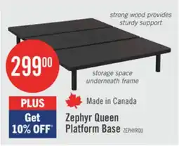 The Brick Zephyr Queen Platform Base offer