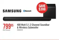 The Brick SAMSUNG HW-Q800F 5.1.2 Channel Soundbar with Subwoofer (HW-Q800F/ZC) offer