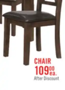 The Brick Talia Dining Chair with Vegan-Leather Fabric, Cross-Back - Brown offer
