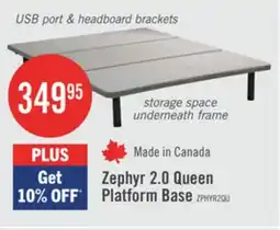 The Brick Zephyr 2.0 Queen Platform Base offer