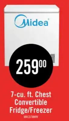 The Brick Midea 7 Cu. Ft. Convertible Chest Refrigerator-Freezer - MRC07M4CWW offer