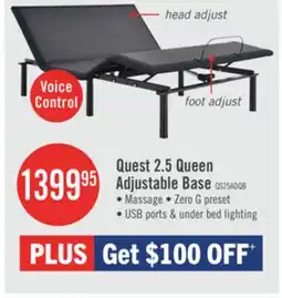 The Brick Quest 2.5 Queen Adjustable Base offer