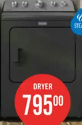 The Brick Maytag 7.0 Cu. Ft. Pet Pro Electric Dryer - Volcano Black - YMED5605RU offer