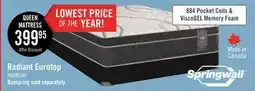 The Brick Springwall Radiant Eurotop Queen Mattress offer