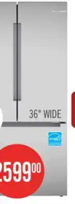 The Brick Bosch 36 26 Cu. Ft. 100 Series Smart French-Door Refrigerator - Stainless Steel - B36FD10ENS offer