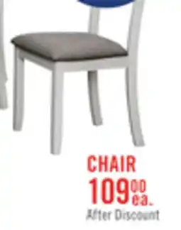 The Brick Echo Dining Chair with Linen-Look Fabric, Wood, Ladder-Back - White offer
