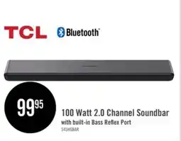 The Brick TCL 2.0 CH Bluetooth Dolby Atmos DTS Virtual:X Soundbar (S45H) offer