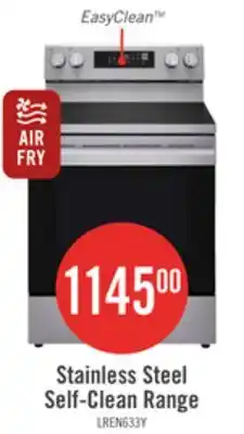 The Brick LG 6.3 Cu. Ft. Smart Electric Range with Air Fry - Stainless Steel - LREN6323YE offer