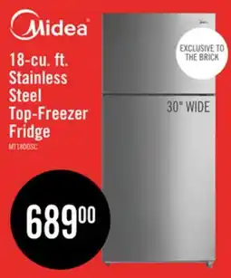 The Brick Midea 18 Cu. Ft. Top-Freezer Refrigerator - MT18DDSCR1RCM offer