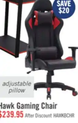 The Brick Hawk 27.5 Ergonomic Gaming Chair - Black & Red offer