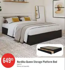 The Brick Nordika Queen Storage Platform Bed - Black offer