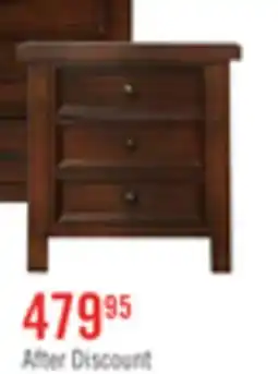 The Brick Sonoma Bedside 3-Drawer Nightstand, 28W x 28H - Mango Brown offer