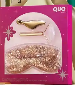 Pharmaprix QUO BEAUTY Gel Eye Mask and Mini Facial Rollers Set offer