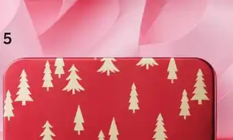 Pharmaprix Gift Card Tin - Burgundy with Gold Trees offer