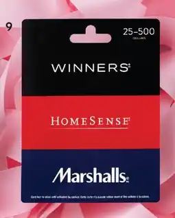 Pharmaprix TJX Tribrand Gift Card offer