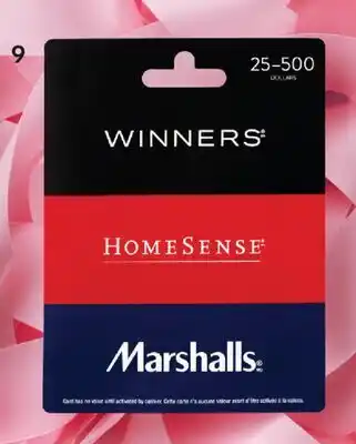 Pharmaprix TJX Tribrand Gift Card offer