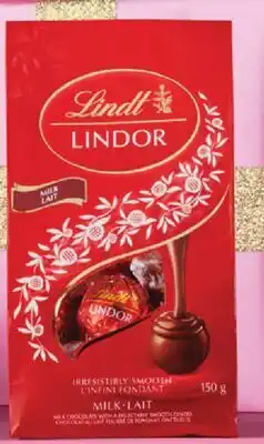 Pharmaprix LINDT LINDOR Milk Chocolate Truffles Bag offer
