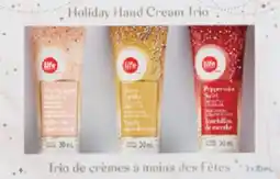 Pharmaprix LIFE BRAND Holiday Hand Cream Trio offer