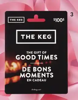 Pharmaprix THE KEG Gift Card³ offer