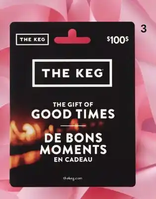Pharmaprix THE KEG Gift Card³ offer
