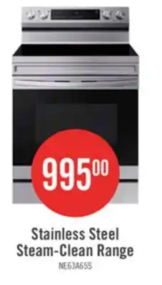 The Brick Samsung 6.3 Cu. Ft. Smart Electric Free Standing Range with Air Fry - Stainless Steel - NE63A6511SS offer