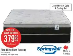 The Brick Springwall Pisa II Eurotop Queen Mattress offer