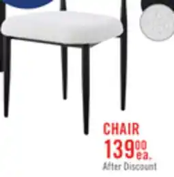 The Brick Kort & Co. Capri Dining Chair with Boucle Fabric & Gold Accent, Metal - White offer