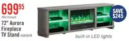 The Brick Aurora 72 Modern Electric Fireplace TV Stand with Storage & Cable Management for TVs up to 80- As offer