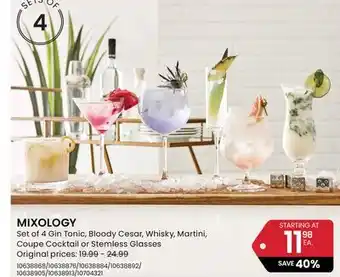 Stokes MIXOLOGY Set of 4 Gin Tonic offer