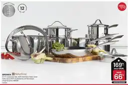 Stokes BREMEN 12-Pc Cookware Set, 18/10 Stainless Steel. Oven Safe up to 350°F, Suitable for all Stovetops offer