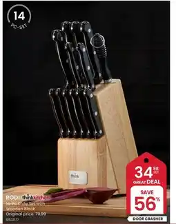 Stokes RODI 14-Pc Knife Set with Wooden Block offer
