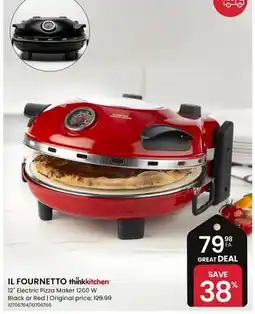 Stokes 1L FOURNETTO 12 Electric Pizza Maker 1200 W offer
