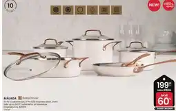 Stokes MÁLAGA 10-Pc Cookware Set, 3-Ply 8/10 Stainless Steel offer