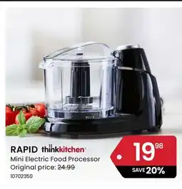 Stokes RAPID Thinkkitchen Mini Electric Food Processor offer