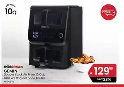Stokes GEMINI Double Stack Air Fryer, 10 Qts, 1700 W offer
