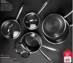 Stokes HEXAGON PRO Ceramic Frying Pans and Sauce Pans with Lids, Nonstick Surface offer