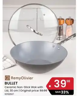 Stokes BULLET Ceramic Non-Stick Wok with Lid offer