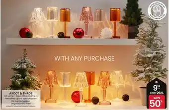 Stokes ASCOT & SHADE LED Lamps offer