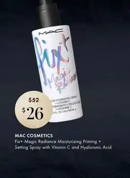 Sephora Fix+ Magic Radiance Moisturizing Priming + Setting Spray with Vitamin C and Hyaluronic Acid offer