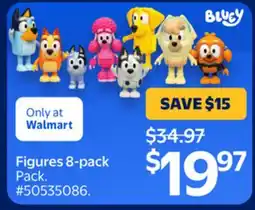 Walmart Bluey Figures 8-pack offer