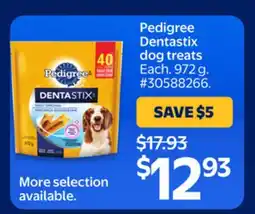 Walmart Pedigree Dentastix Dog Treats offer