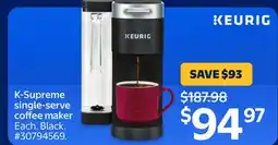 Walmart KEURIG K-Supreme single-serve coffee maker offer