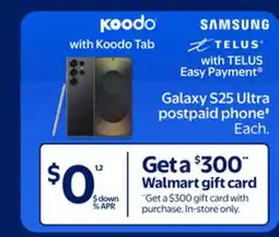 Walmart Galaxy 525 Ultra postpaid phone offer