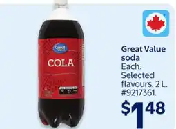 Walmart Great Value soda offer