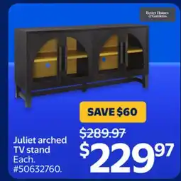 Walmart Juliet arched TV stand offer